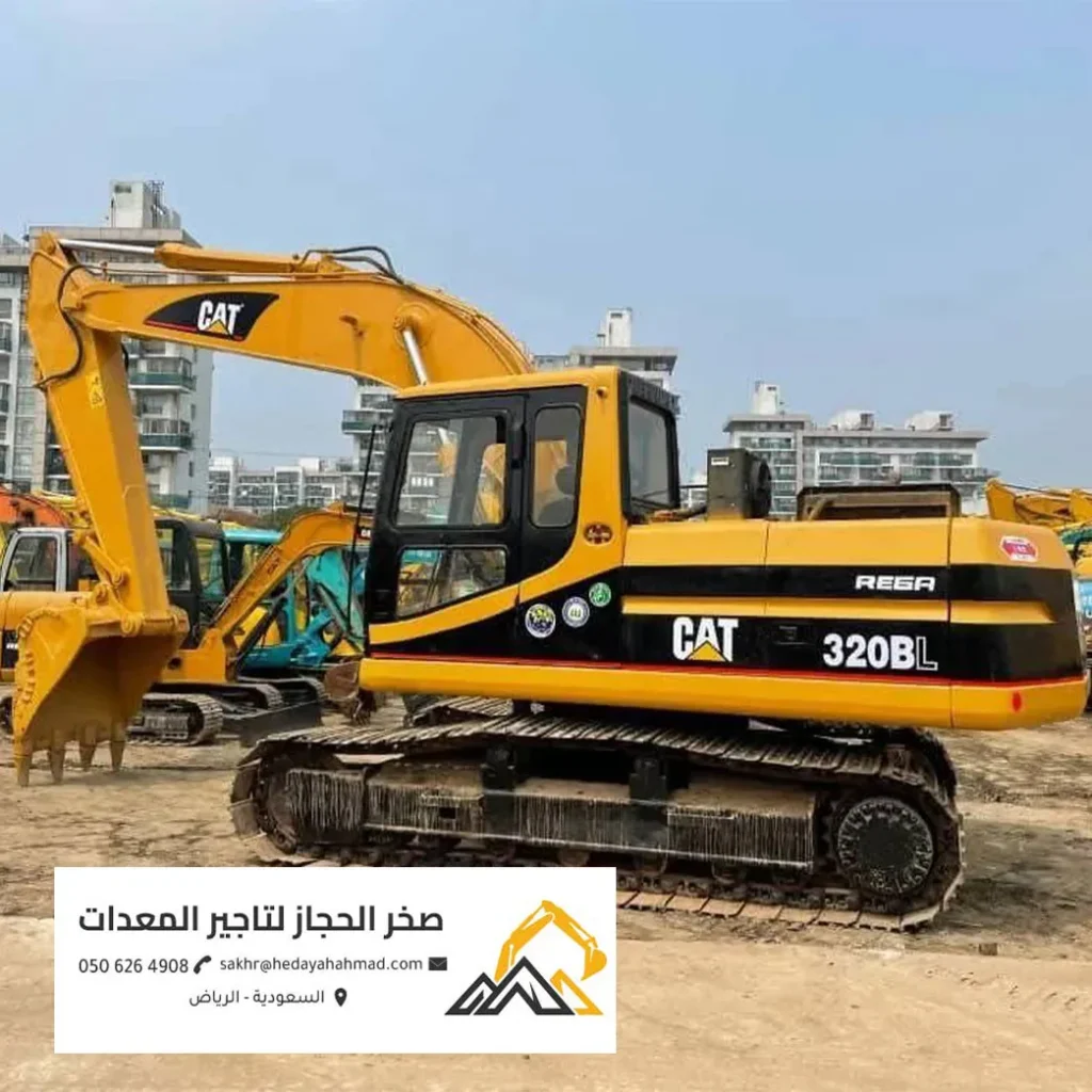 تأجير حفار جنزير كتربلر CAT 320BL بالرياض - صخر الحجاز لتأجير المعدات